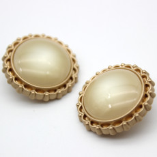 20MM metal buckle opal silver plated snap charms