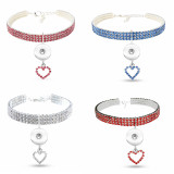 New pet products, elastic love cats and dogs accessories, pet collars fit  1 18&20MM snap buttom snap jewelry