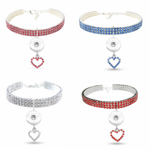 New pet products, elastic love cats and dogs accessories, pet collars fit  1 18&20MM snap buttom snap jewelry