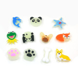 kid junior style silicone bracelet  PVC luminous cartoon garden bracelet accessories creative fluorescent ins rainbow
