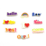kid junior style silicone bracelet  PVC luminous cartoon garden bracelet accessories creative fluorescent ins rainbow