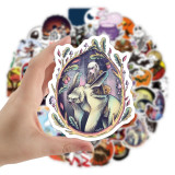 50 new Halloween theme Christmas Fright Night stickers Personality holiday decoration graffiti stickers stickers
