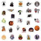 50 new Halloween theme Christmas Fright Night stickers Personality holiday decoration graffiti stickers stickers