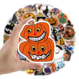 50 non-repeating Halloween theme Christmas Fright Night stickers Personality holiday decoration graffiti stickers stickers