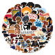 50 New Dachshund Dog Graffiti Stickers Waterproof Luggage Laptop Scooter Water Cup Stickers