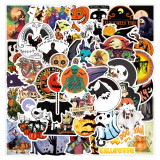50 non-repeating Halloween theme Christmas Fright Night stickers Personality holiday decoration graffiti stickers stickers