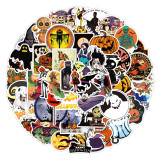 50 non-repeating Halloween theme Christmas Fright Night stickers Personality holiday decoration graffiti stickers stickers