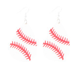 Baseball Football Basketball Rugby Volleyball Leather Earrings