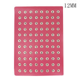 Display of 88 pieces PU leather multiple colour type for 12MM snaps chunks