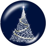20MM  Christmas   Print glass  snaps  buttons