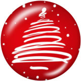 20MM  Christmas   Print glass  snaps  buttons