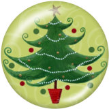 20MM  Christmas   Print glass  snaps  buttons
