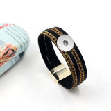1 buttons leather  new type Bracelet  fit 20mm snaps chunks