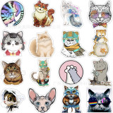 80 Vsco small fresh cat cartoon graffiti stickers car stickers luggage computer guitar waterproof stickers