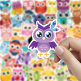 80 cute cartoon owl graffiti waterproof stickers suitcase skateboard water cup refrigerator notebook guitar skateboard