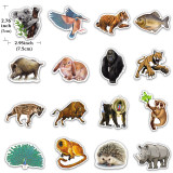 80 Amazon tropical rainforest animal graffiti stickers creative non-infringement skateboard trolley suitcase waterproof stickers