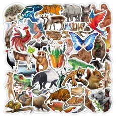 80 Amazon tropical rainforest animal graffiti stickers creative non-infringement skateboard trolley suitcase waterproof stickers