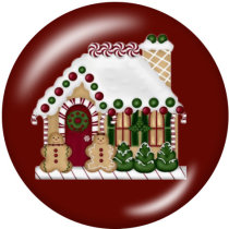 20MM  Christmas   Print  glass snaps buttons