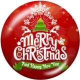 20MM Christmas  Snowman   Print  glass snaps buttons
