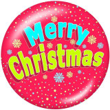 20MM Christmas  Snowman   Print  glass snaps buttons