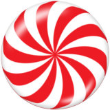 20MM  Christmas  Snowman  Deer  Print  glass snaps buttons