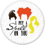 20MM Halloween   Pattern VOGUE  Print glass snaps buttons
