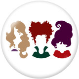 20MM  Halloween   VOGUE  Print glass snaps buttons
