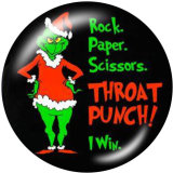 20MM  Christmas  Car  Print  glass snaps buttons