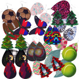 10pair/lot Randomly send various styles of high quality Leather Earrings