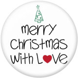20MM  Christmas  snowflake  Car  Print  glass snaps buttons