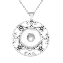 Christmas  Flower Love angel cross Necklace 80CM chain silver  fit 20MM chunks snaps jewelry  necklace for women