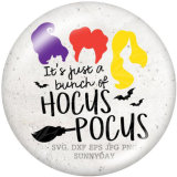 20MM  Halloween   VOGUE  Print glass snaps buttons