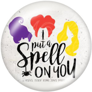 20MM Halloween   Pattern VOGUE  Print glass snaps buttons