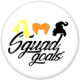 20MM  Halloween   VOGUE  Print glass snaps buttons