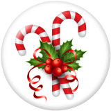 20MM  Christmas   Print  glass snaps buttons