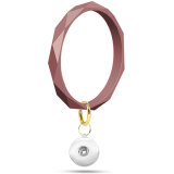 Rhombus Silicone Bracelet Keychain Geometric Shape fit snaps chunks  Snaps Jewelry