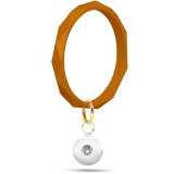 Rhombus Silicone Bracelet Keychain Geometric Shape fit snaps chunks  Snaps Jewelry