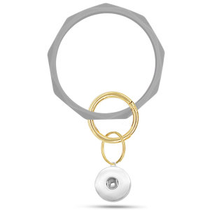 The new diamond-shaped silicone bracelet, a powerful manufacturer of silicone bracelet keychain, anti-lost bracelet fit snaps chunks  Snaps Jewelry