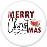 20MM  Christmas  Car  Deer  Print  glass snaps buttons