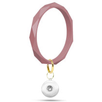 Rhombus Silicone Bracelet Keychain Geometric Shape fit snaps chunks  Snaps Jewelry