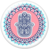 20MM  Elephant  Faith  Yago  Print   glass  snaps buttons