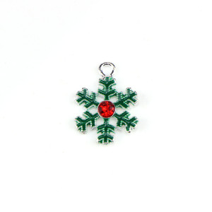 Alloy Christmas Oil Drop Snowflake Pendant Hair Accessories Accessories Bracelet Necklace Accessories DIY Alloy Accessories