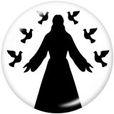 20MM  Cross  Love  Wing  Dragonfly  Print   glass  snaps buttons