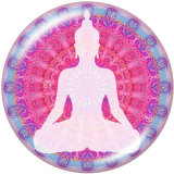 20MM  Elephant  Faith  Yago  Print   glass  snaps buttons
