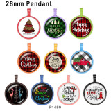 10pcs/lot  Christmas  Tree  Car  glass picture printing products of various sizes  Fridge magnet cabochon