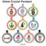 10pcs/lot   Christmas  Tree  glass picture printing products of various sizes  Fridge magnet cabochon