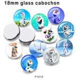 10pcs/lot  Christmas  Snowman  glass picture printing products of various sizes  Fridge magnet cabochon
