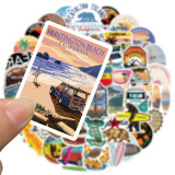 50 California graffiti stickers can decorate the suitcase water cup waterproof DIY