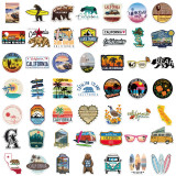 50 California graffiti stickers can decorate the suitcase water cup waterproof DIY