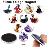 10pcs/lot  Wizard  witch  glass picture printing products of various sizes  Fridge magnet cabochon